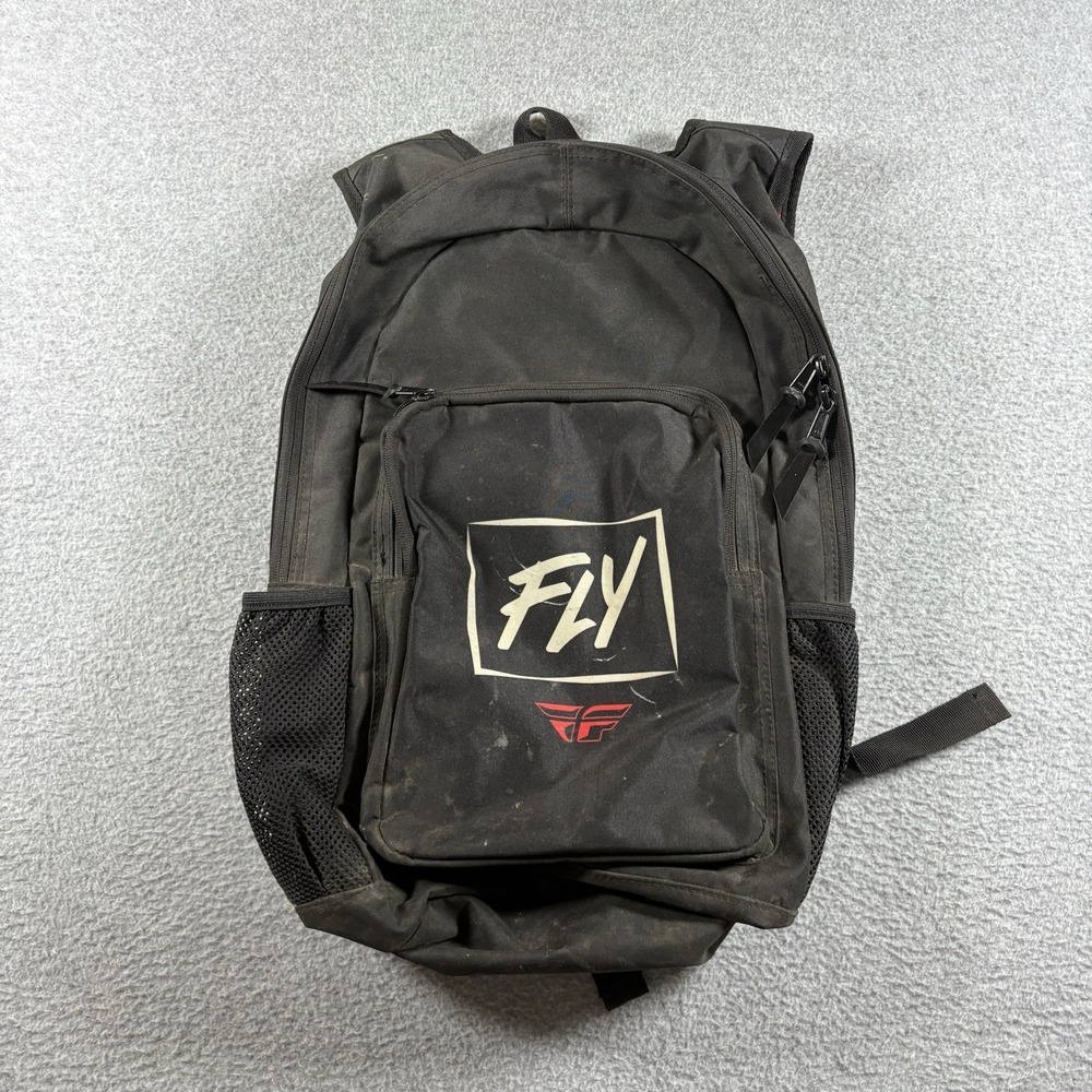 Fly Racing Jump Pack Backpack Black Red Motocross BMX Dirt Bike Gear School Bag